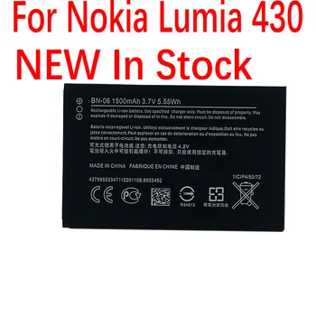 Prvotne LB-06 1500mAh Baterija Za Nokia, Microsoft Lumia 430 Lumia430 Novo izdelavo Visoko Kakovostnih +številko za Sledenje
