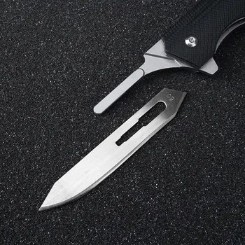 Zunanji EOS Folding Nož Skalpela Ogljikovega Jekla Pripomoček Nož z No. 60 Rezilo