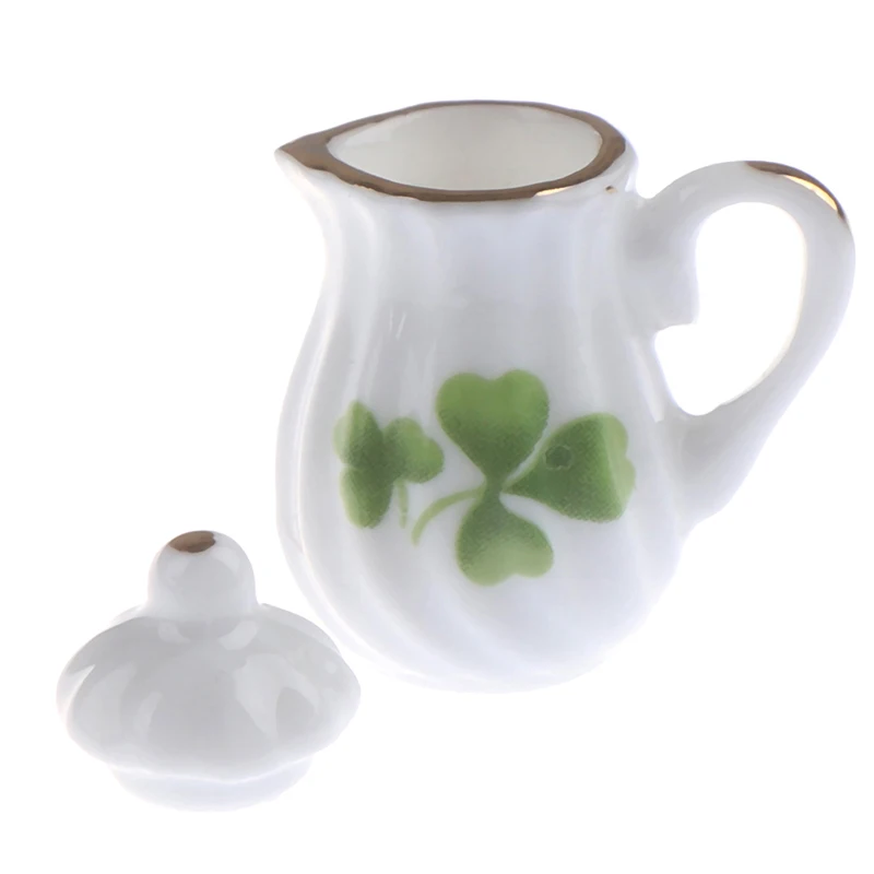 15pcs 1:12 Porcelana Tea Cup Nastavite Cvet Namizna Kuhinja Lutke 1/12 Obsega Miniature (8 Vzorcev za svojo izbiro)