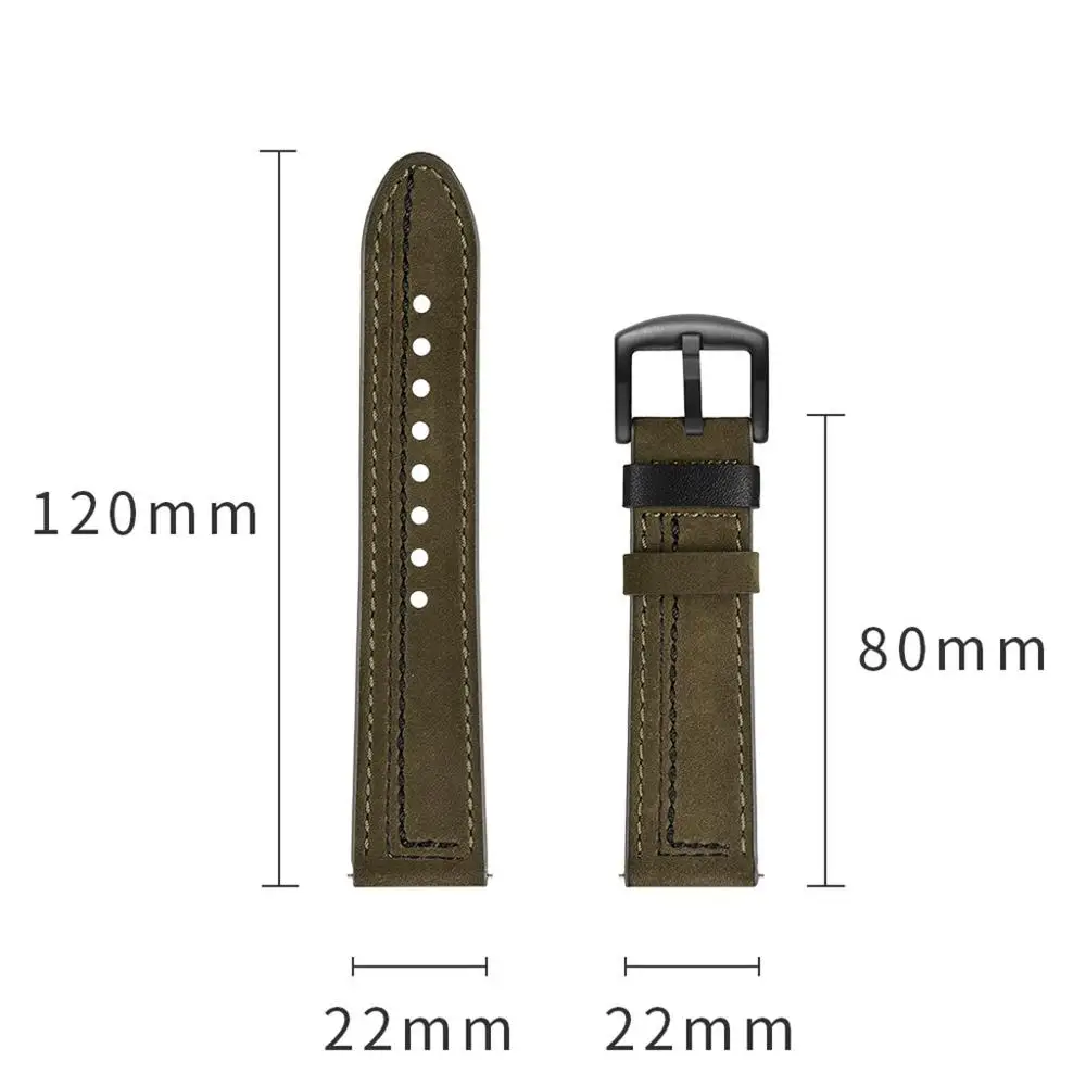 20 mm 22 mm Usnje Watch Band za Samsung Galaxy Watch Aktivna 2 42 46mm Prestavi S3 Watchband za Amazfit Bip Trak za Huawei watch