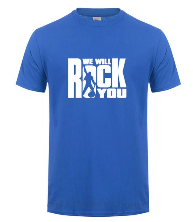 2020 Poletje Kraljica Bomo žur Majica s kratkimi rokavi Moški Kul Natisnjeni Rock Band T-shirt Kratek Rokav Bombaž Rock Roll Vrhovi