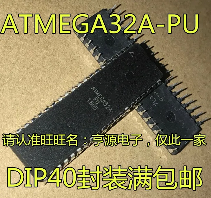 2PCS ATMEGA32A ATMEGA32A-PU DIP - 40 32 k flash AVR mikrokrmilnik mikro-krmilnik