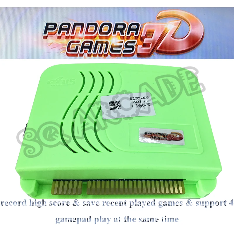 2pcs/veliko Pandora 3D Igre, Arkadne Igre Krovu 2323 v 1 Jamma Različico Podporo 3p 4p Igra HDMI VGA Izhod za kovance Pralni