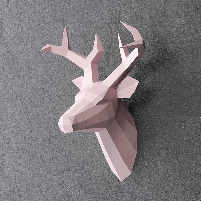3D Papir Model Ustvarjalnega Jelena Papercraft Doma Dekor Dekoracijo Sten Uganke Izobraževalne DIY Otroci Igrače Darilo za Rojstni dan 897