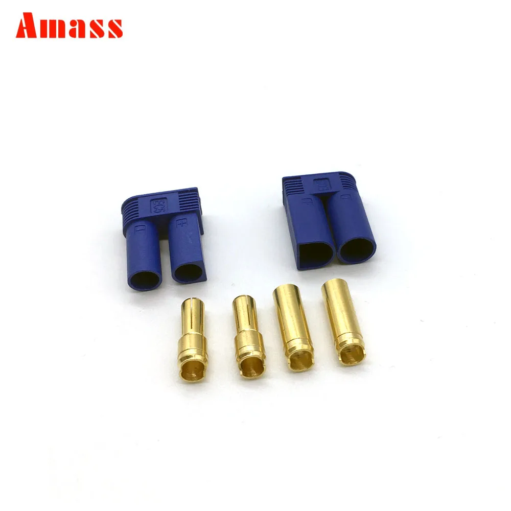 5 Parov/10 Parov Amass EC5 Plug Moški in Ženski 6 mm, zlato Prevlečeno Bullet Priključek za RC ESC Baterije