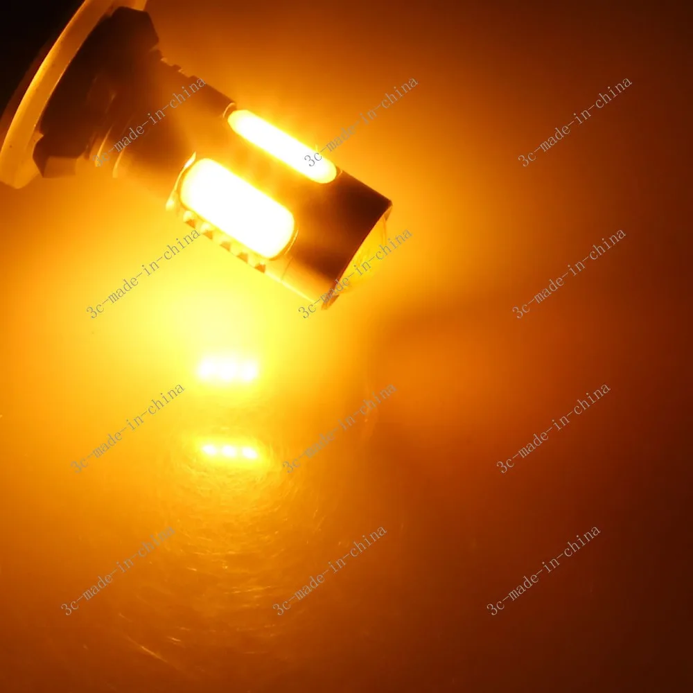 881 H27 Meglo DRL Dnevnih Luči Svetilka Super Svetla COB Žetonov Zunanjih Svetil 7,5 W 500Lm Led 12v Rumena Oranžna