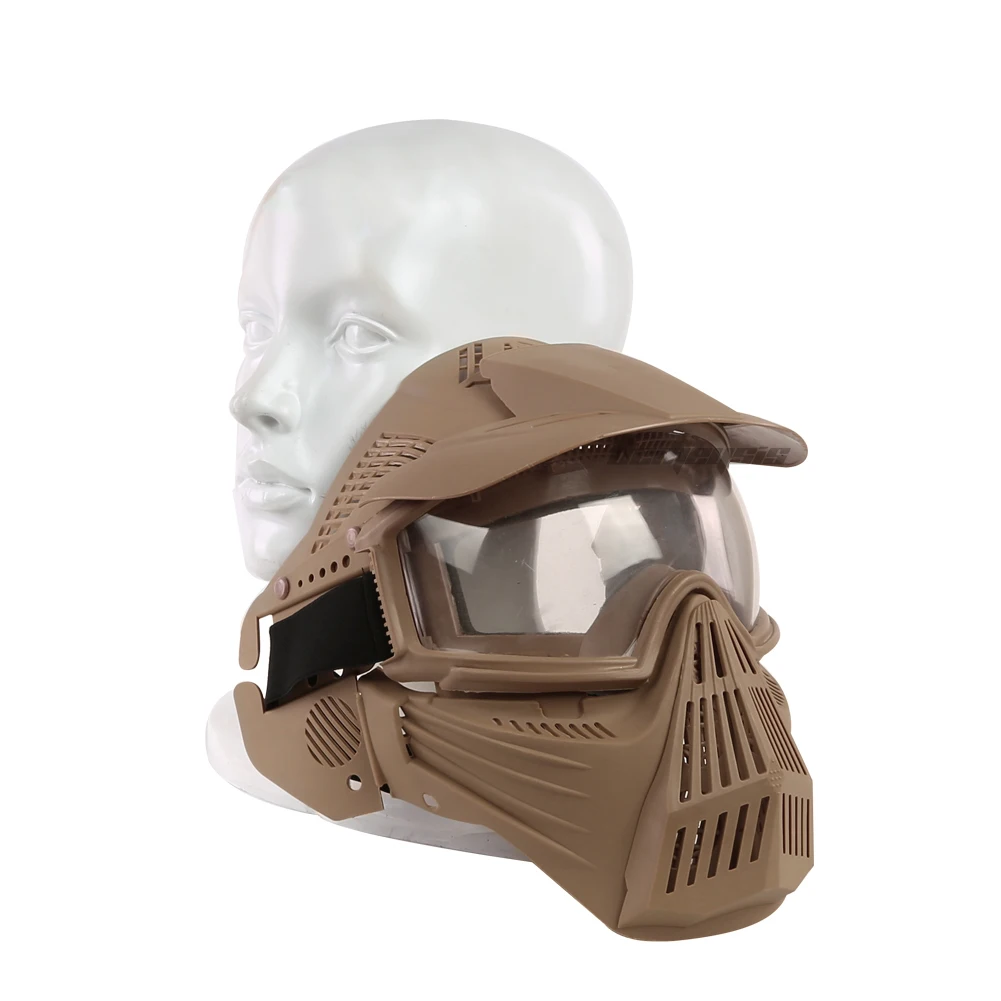 Airsoft Paintball Taktično Maske Poln Obraz Vojaško Usposabljanje Lov Maske Moški Ženske Streljanje Vojske Cs Wargame Masko