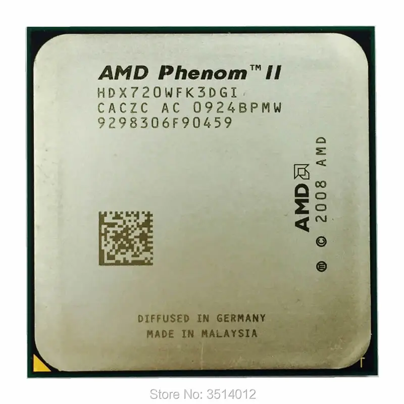 AMD Phenom II X3 720 X3 720 2.8 GHz Tri-Core CPU procesor HDX720WFK3DGI Socket AM3