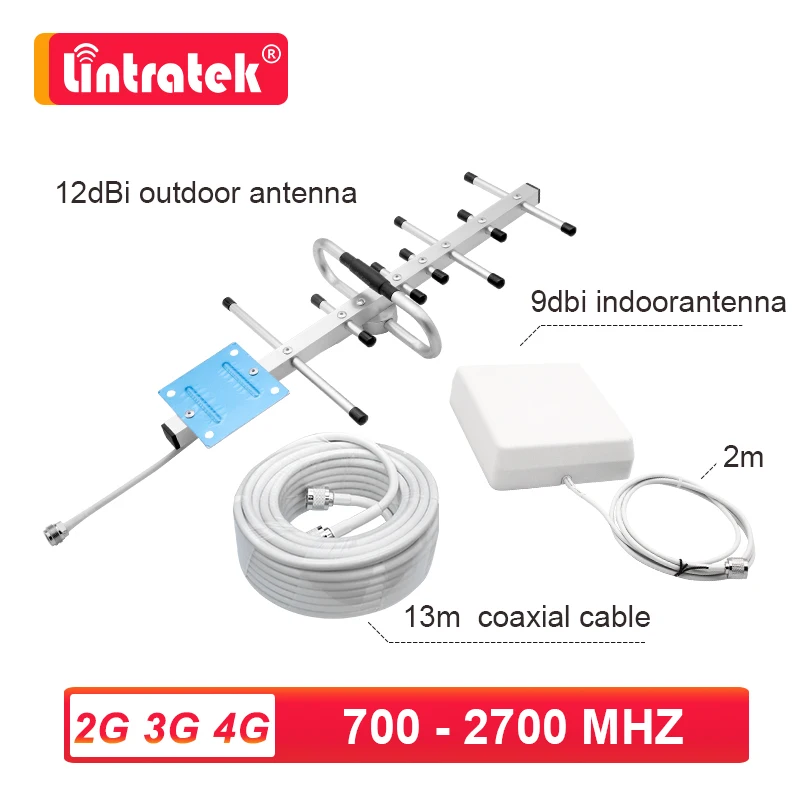 Antena 2G 3G 4G Zunanja Yagi 12dbi + Notranja Plošča 9dbi +13m kabel za Mobilno Ojačevalec Booster Repetitor, GSM, UMTS, LTE DCS H