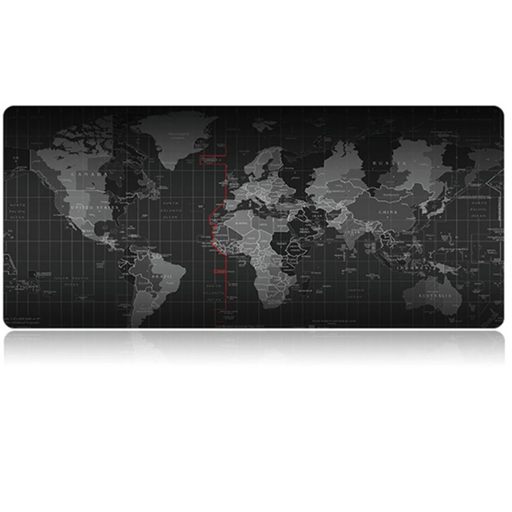 Anti-slip Svetovni Zemljevid Vzorec Velikih Igralnih Naravne Gume Miška Ploščica Tipkovnica Mat Desk Mousepad Nepremočljiva Igro, Miško, Tipkovnico Pad