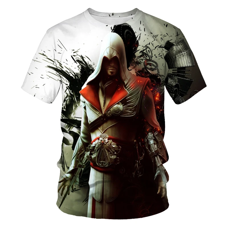 Assassin ' s Creed in druge igre, 3D tiskanje moda za moške in ženske kratke oplaščeni T-majice, mehke materiale, outdoor, casual l