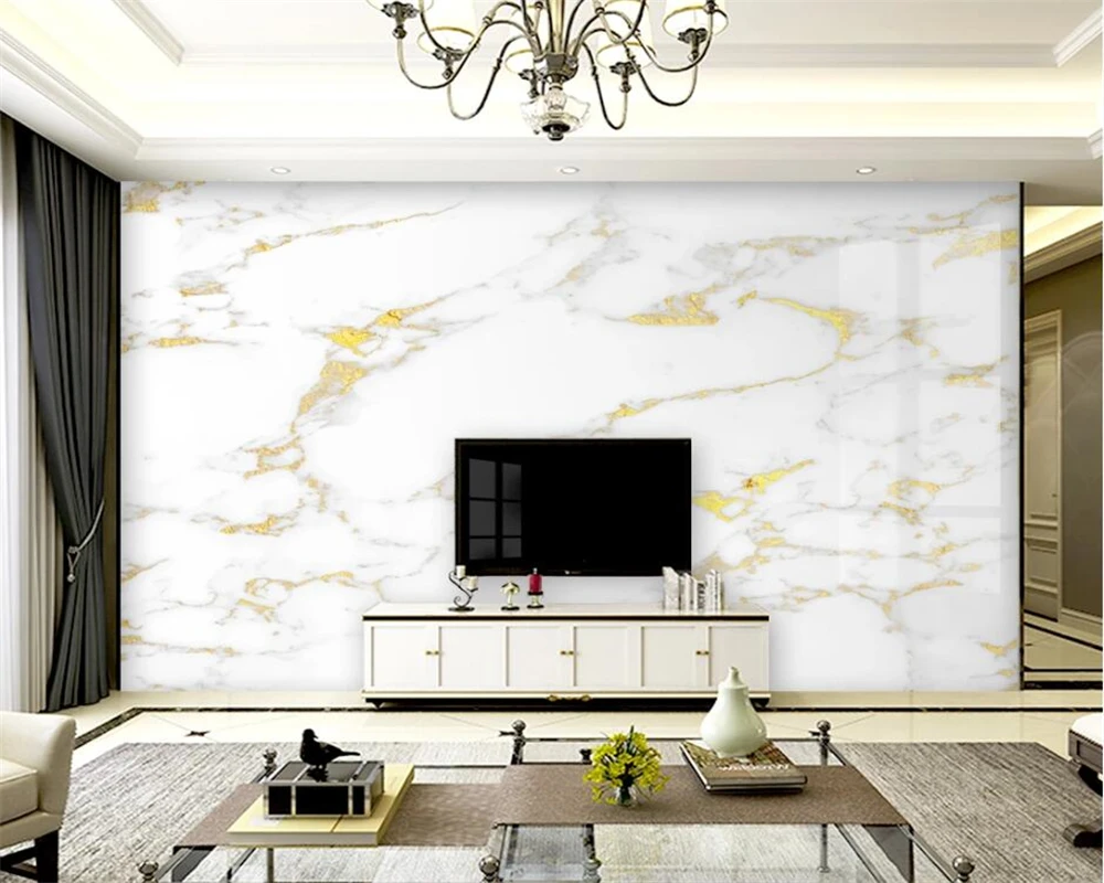 Beibehang Prilagojeno sodobno minimalistično povzetek marmorja črnilo krajine novi Kitajski slog ozadja de papel parede ozadje