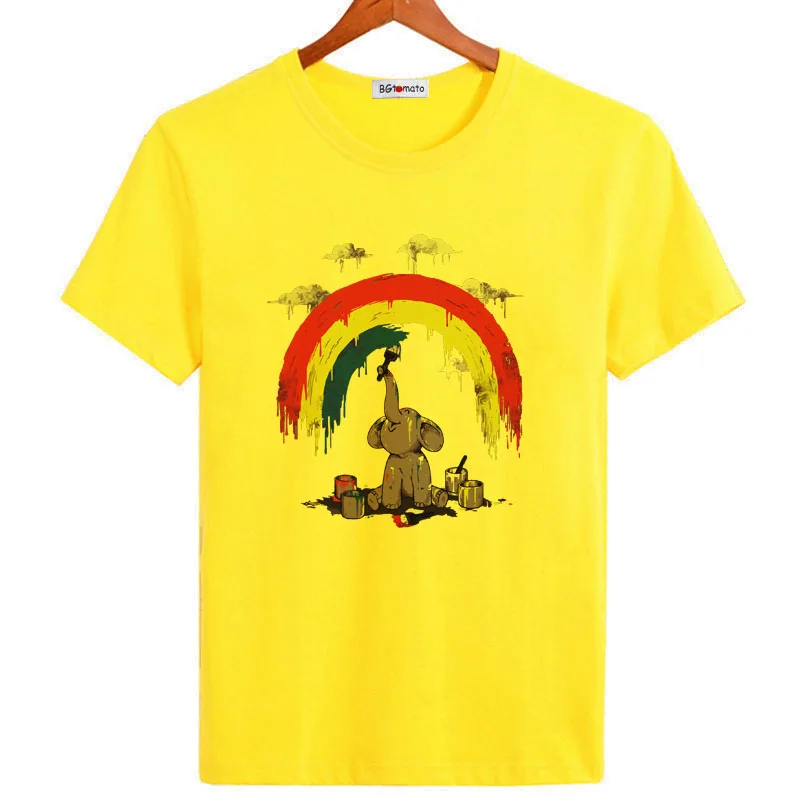 BGtomato lep slon tshirt ustvarjalno zabavne majice vroče razprodaja moških oblačil 2019 risanka poleras hombre tshirt moški