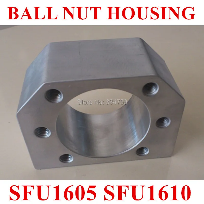 Brezplačna Dostava ballscrew matica stanovanj nosilec nosilec za SFU1604 SFU1605 SFU1610 Aluminijeve Zlitine Material za 1605 žogo vijak