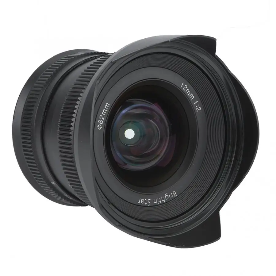 Brightin Star 12 mm f2.0 Super širokokotni APS-C Kovin za Ročno Izostritev Objektiv za Sony E mount Canon EF-M Fuji FX gori Prišel Mirrorless