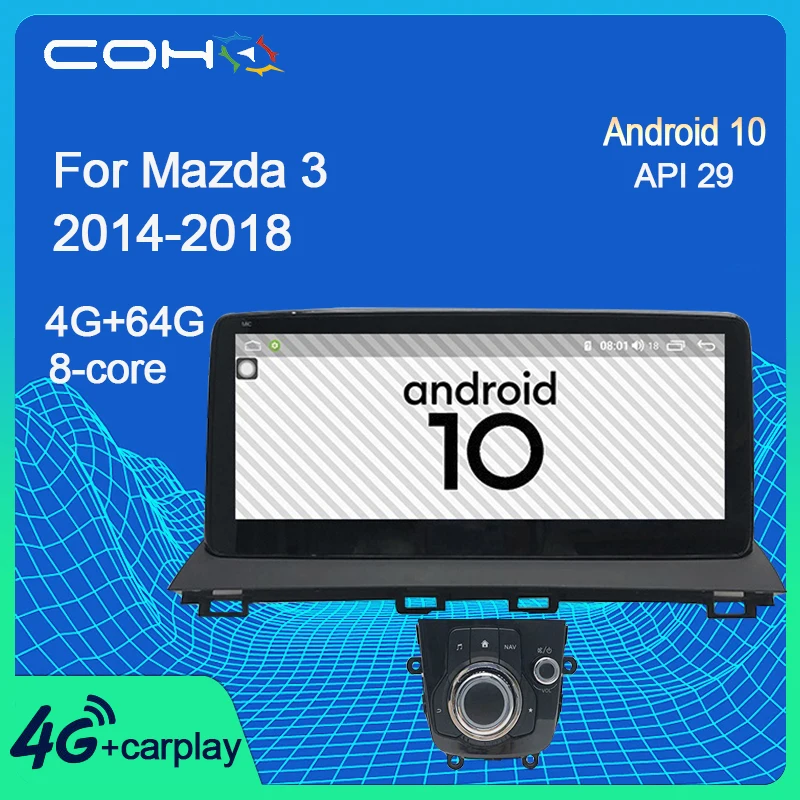 COHO Za Mazda 3-2018 10.25 Palčni Tesla Car Stereo Multimidia Avto Radio Android 10 Jedro Octa
