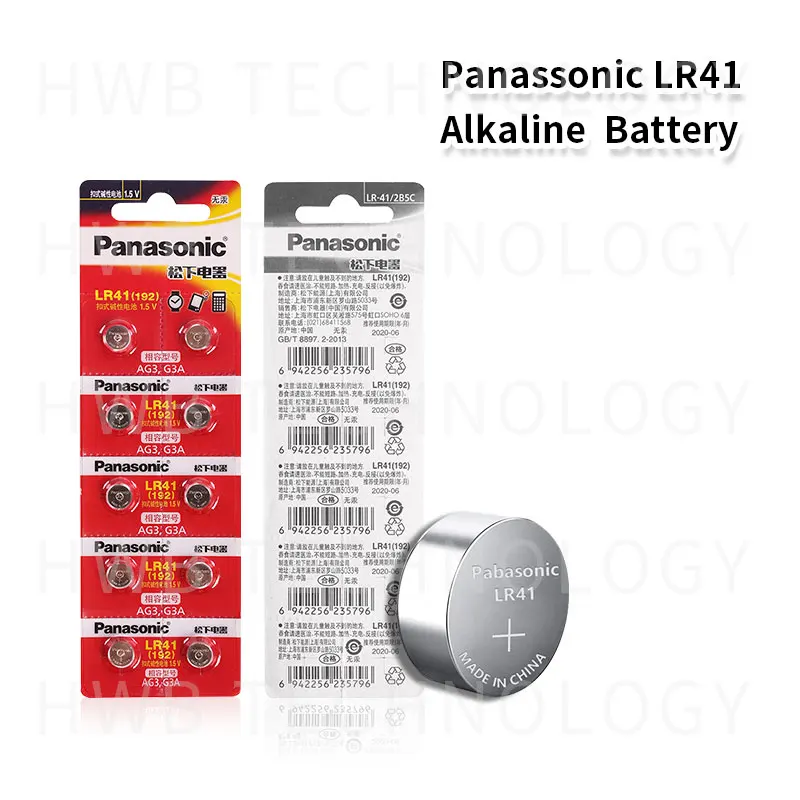 Debelo 20Pcs 1,5 V PANASONIC LR41 192 Gumb Celice Alkalne Baterije ping