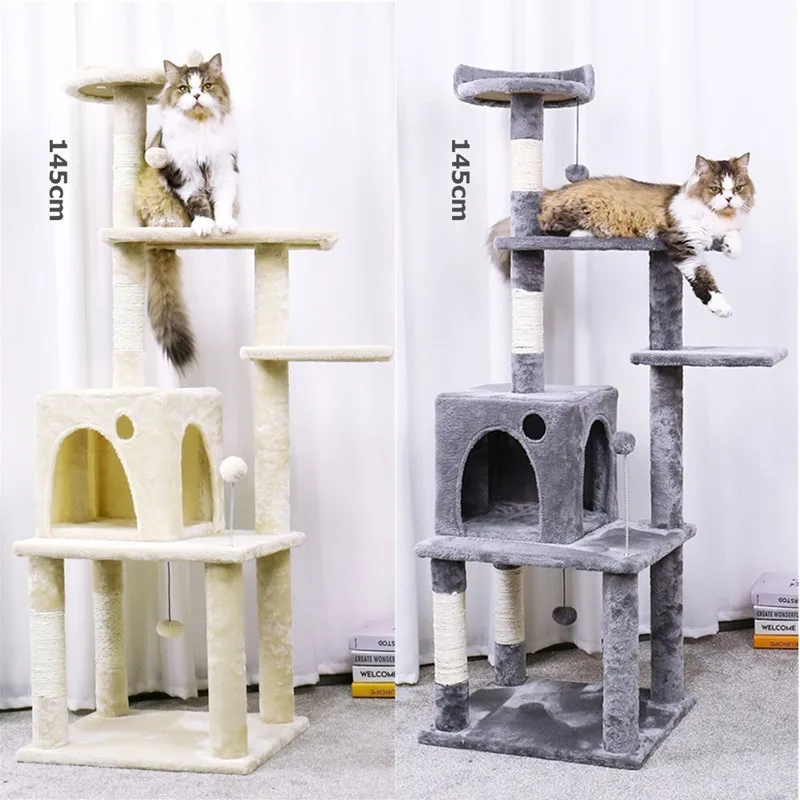 Domači Dostave Mačka Luksuzno Pohištvo Hišnih Mačk Drevesa Stolp Plezanje Polica Mačka Pohištvo Praskanje Post