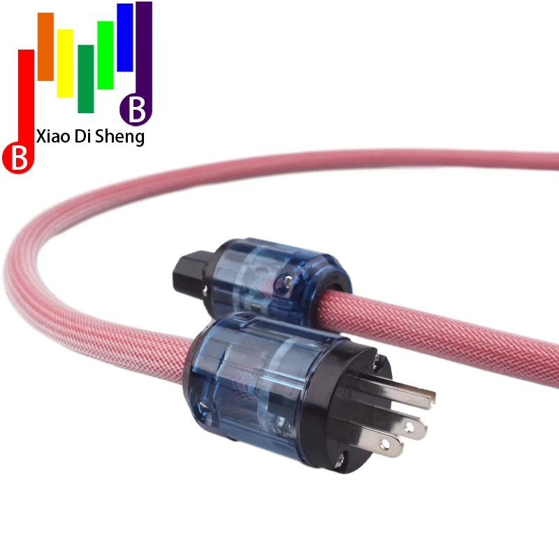 Hi-End čisti Rdeči baker Hi-fi avdio napajalni kabel EU/ZDA p-037/P-037E vtič iz vtičnice priključek AMP CD DVD predvajalnik Avdio napajalni kabel