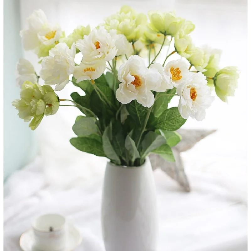 Maka umetno cvetje svile ponaredek cvet flores artificiais diy domači kuhinji dekoracijo dodatki, poročno cvetje