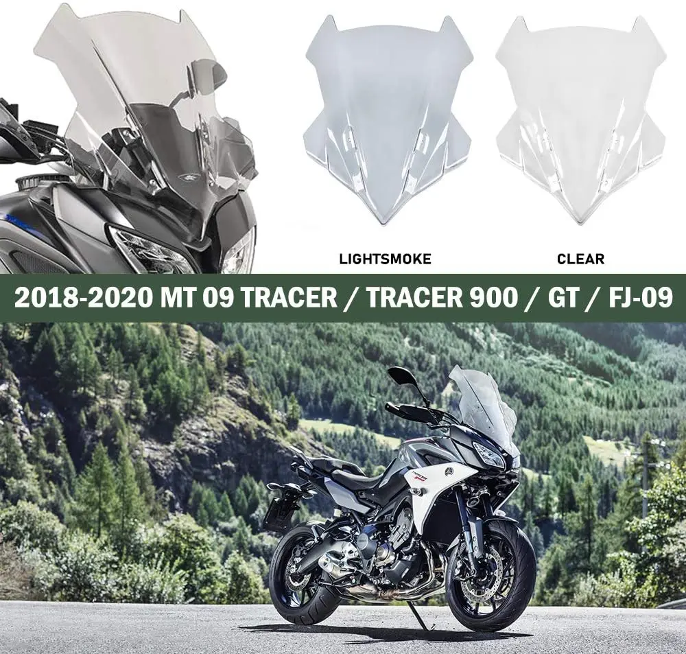 Motorno kolo Pribor Za leto 2018 2019 2020 Yamaha MT-09 Vetrobransko steklo vetrobransko steklo Deflektor Sledilnega 900 /GT FJ09 MT09 MT 09 Zmanjšati-brise