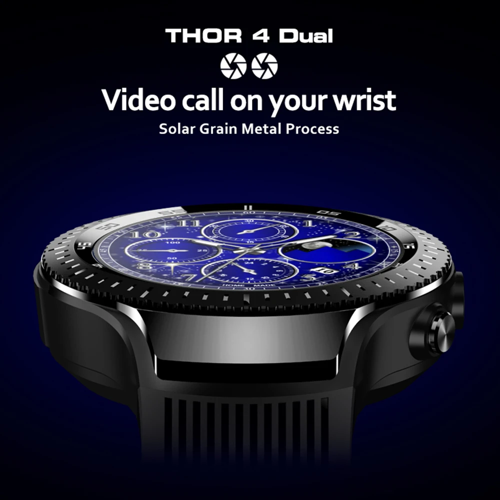 Najnovejši Zeblaze THOR 4 4G Dual Smart Watch Telefon 5.0 MP Dual Camera Android ura 1.4