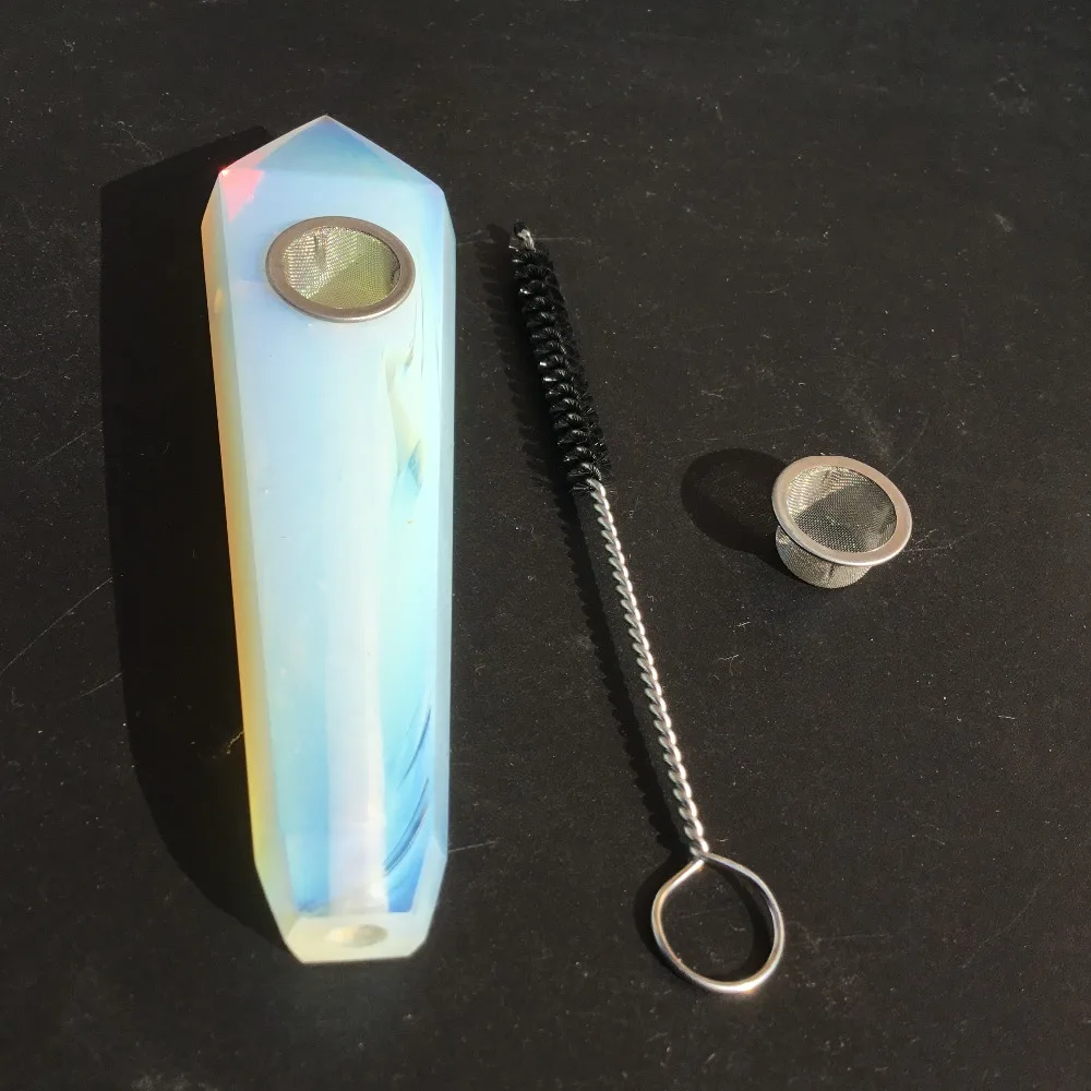 Naravni Kristal Opal Kajenje Pipe Cigaret Cevi za Tabocco