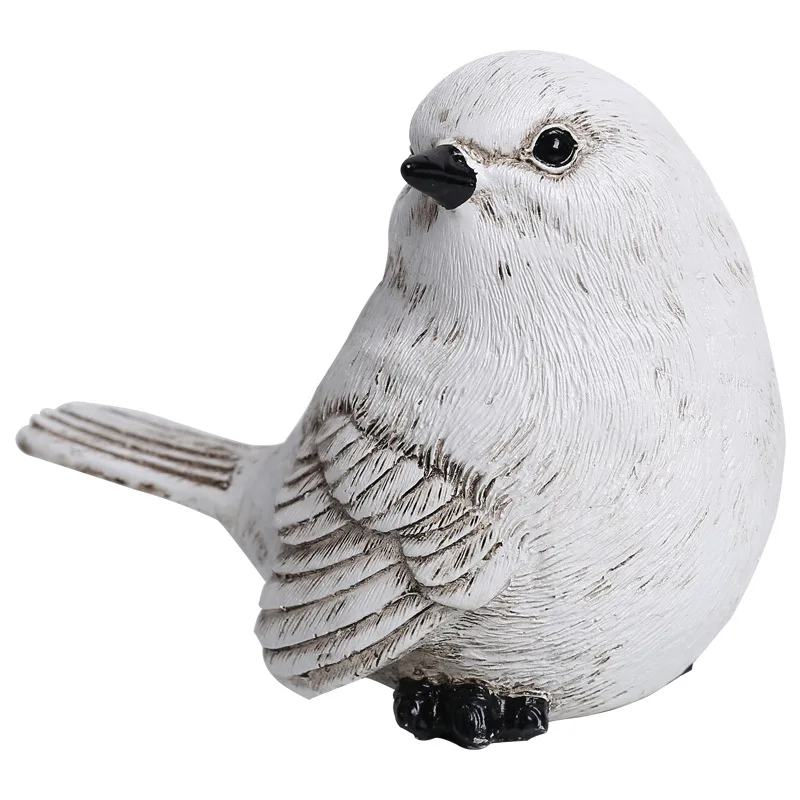 Nordijska Smolo Simulacije Vrabec Kip Ustvarjalne Živali Številke Doma Dekoracijo Ljubek Ptic Miniaturne Figurice Namizje Adornments