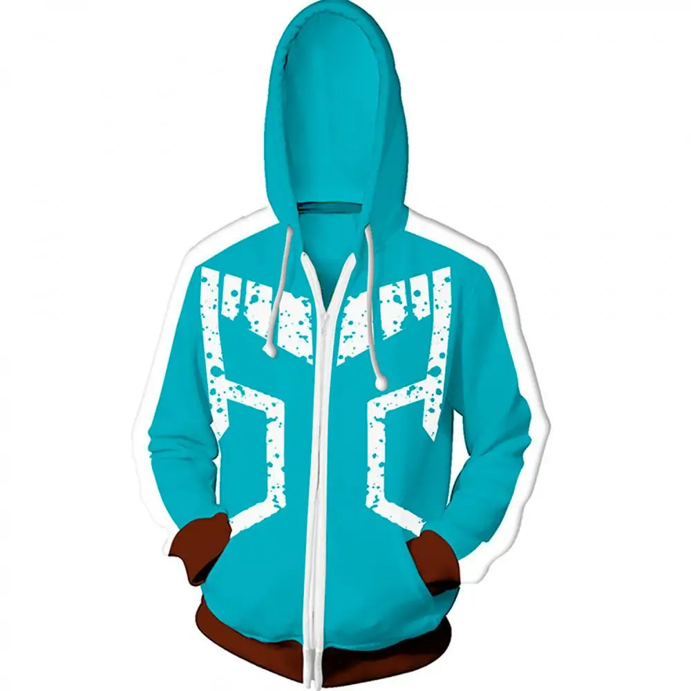 Novo 2019 3D Moj Junak Univerzami Hoodies Moški Modni Priložnostne Anime Moški pulover s kapuco Cosplay Kostum Majica Ulične Zadrgo Top Jakna