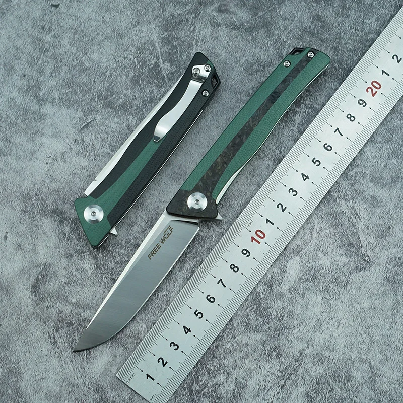 Novo folding nož D2 rezilo G10/CF+ jeklo ročaj prostem kampiranje preživetje kuhinja žep praktično sadje nož EOS orodje