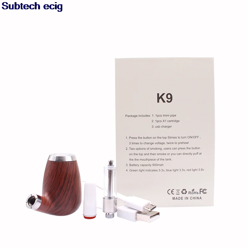 Novo K9 Starter Kit E Kajenje Cigaret Cevi 900mAh Predogrevanja Spremenljivo Napetost Baterije 1.0 ml Keramično Tuljavo Vape Pero Kartuše