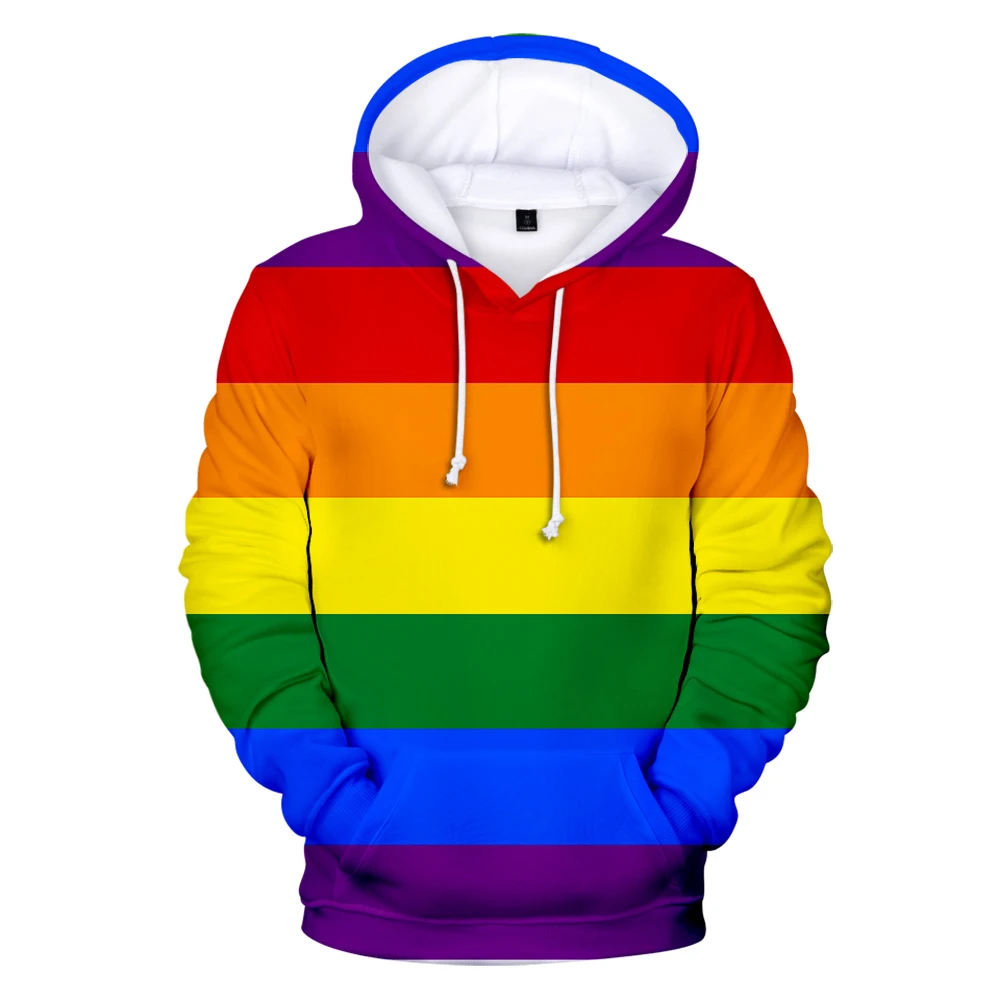 Novo Lgbt 3D tiskanih hooded majica moški/ženske Ulica, hip hop barve Harajuku spomladi in jeseni mode istospolnih blagovne znamke 3D hoodie
