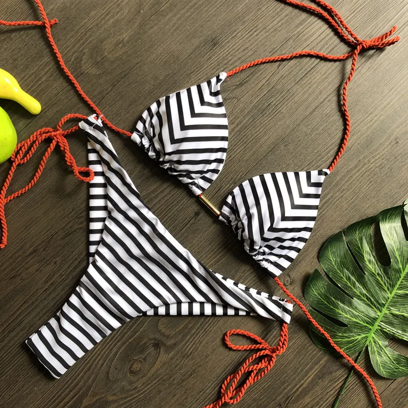 Push up bikini 2020 mujer Tiskanja kopalke ženske String kopalke Seksi povodcem kopalke ženske Poletje kopalcev, Plavanje obleko nova