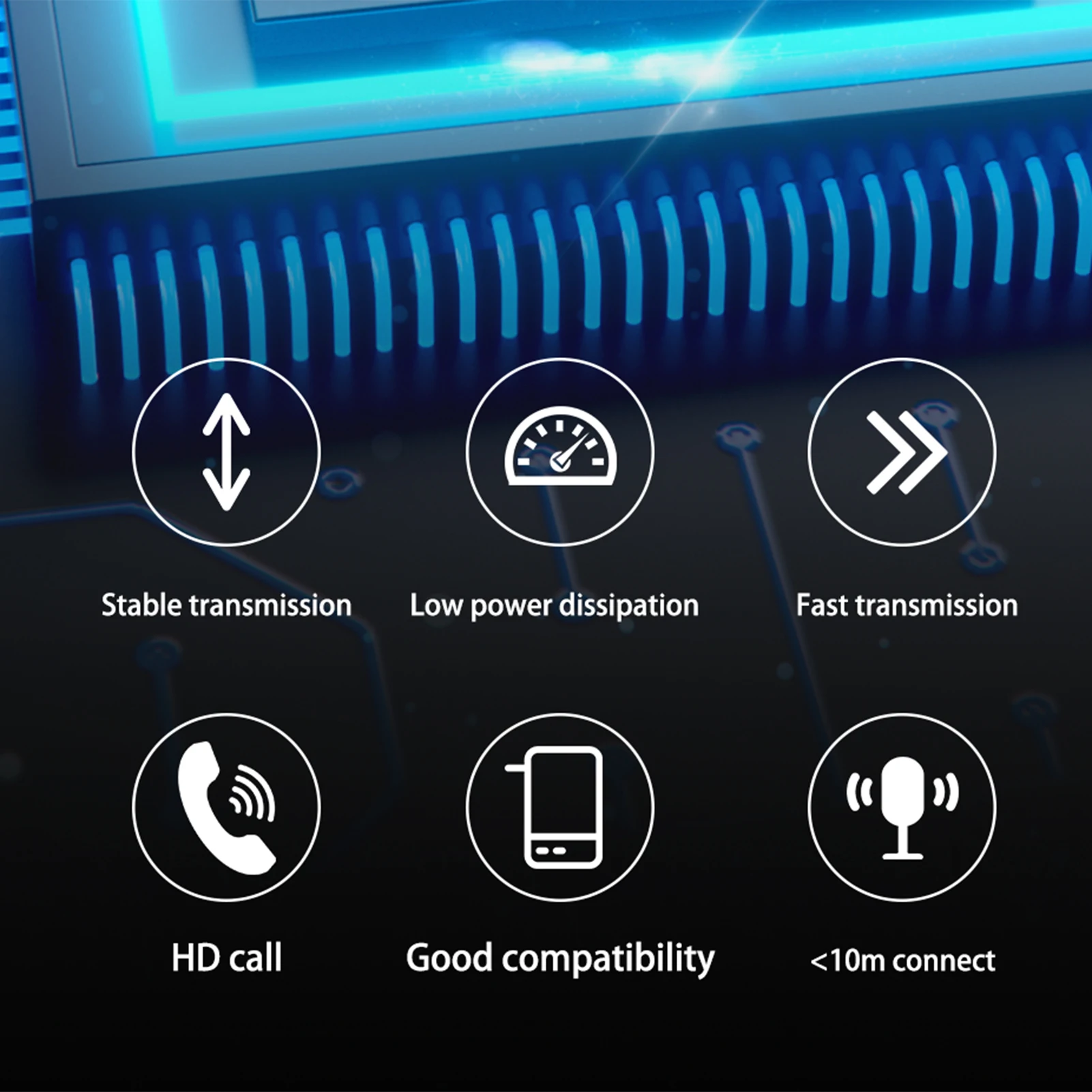 RD09 Uho Kavelj Bluetooth 5.0 Stereo, Polnilne, dolgotrajne Pripravljenosti Brezžične Slušalke