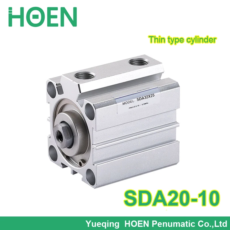 SDA20-10 Airtac tip Aluminij zlitine SDA serija Compact pnevmatski cilinder 20 mm izvrtine 10 mm hoda SDA20*10