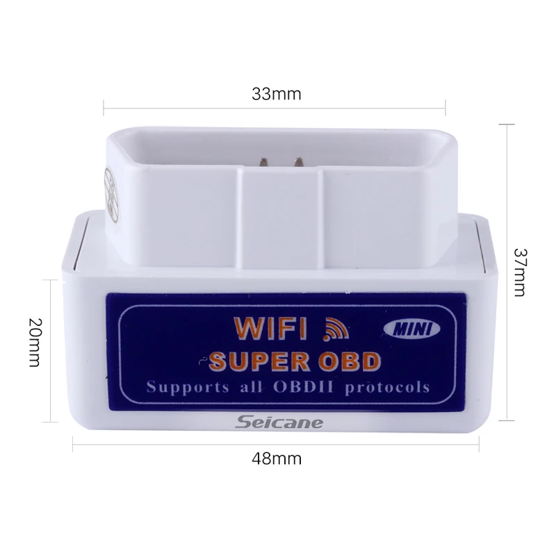 Seicane Visoke Kakovosti WIFI OBD2 / OBDII Auto Diagnostika Optičnega WIFI Diagnostično Orodje za Android avtomobilski stereo sistem GPS navigacija Igralec