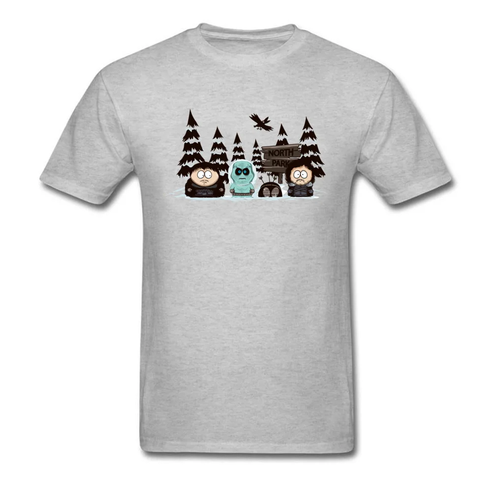 Smešno T-shirt Zimo, ki Prihaja T Shirt Severni Park Vrhovi Moških Tees Black Tshirt Kawaii Chibi Risanka Oblačila Hip Hop Črna