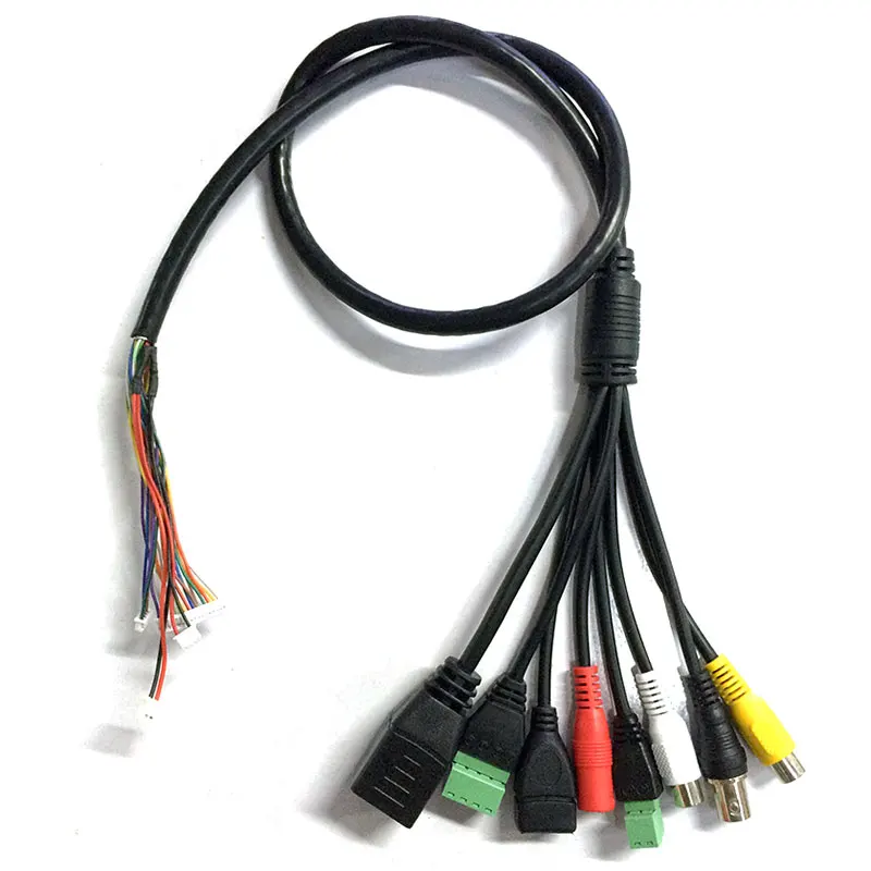 SMTSEC Polno Funkcije Omrežni Kabel RJ45+BNC+DC+USB+Audio vhod+Audio izhod+RS485+Alarm Za IPC PCB IP Odbor Modula Kamere (UG)