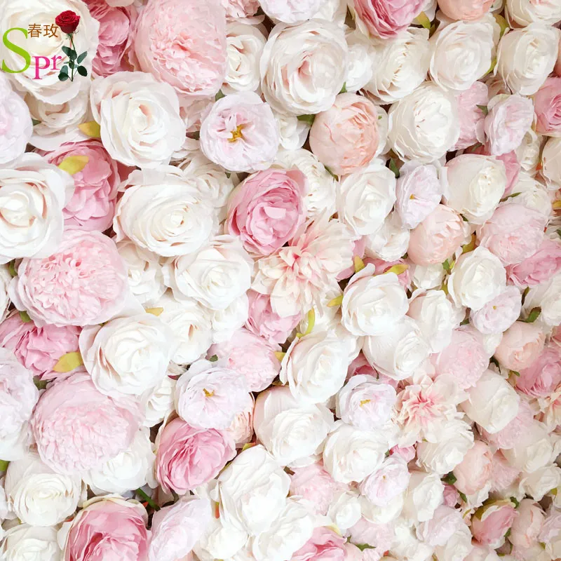 SPR 4*8 ft blush pink poroka rose roll up cvet stenske luči umetne rože tabela centerpiece ureditev dekorativni