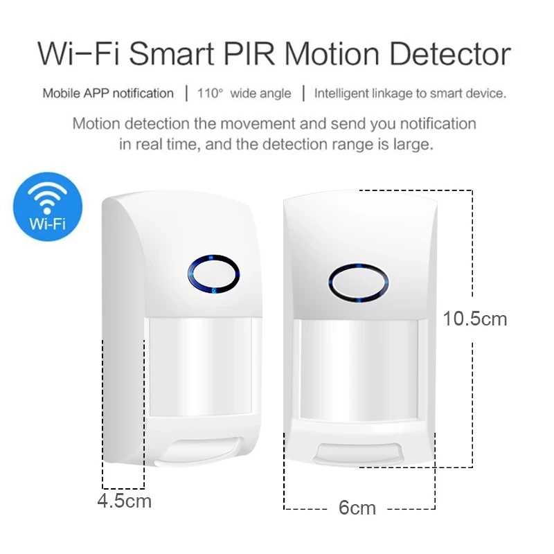 Tuya Smart WiFi Ir Detektorji Gibanja, Alarm Senzor Združljivo S Tuyasmart APLIKACIJO Smart APP Življenje