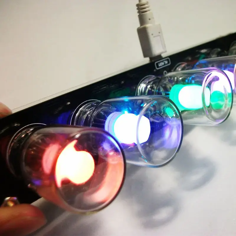 Ustvarjalne RGB Barvni Ure Kompleti 51 SCM DIY Elektronskih Kit Pisane Luči Ure