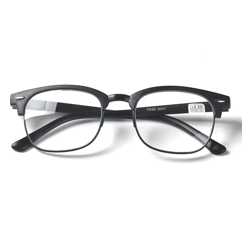 VCKA TR90 Obravnavi Očala Presbyopic Očala Polovici okvirja Starejšega Očala Moški Ženske Očala +1.0 +1.5 +2.0 +2.5 +3.0 +3.5 +4.0