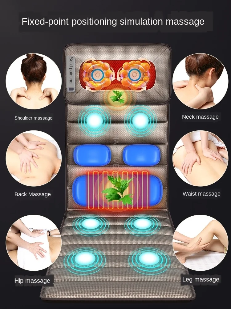 Vratu Massager Večnamensko Celotno Telo Vratu Pasu Nazaj Električni Instrument Odejo Vzmetnice, Blazine Masaža Pad