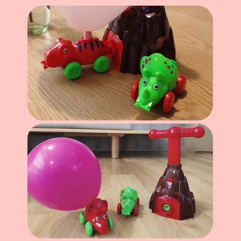 Vulkanski Izbruh Dinozaver, Ki Piha Balon Aerodinamične Učenje Inercialni Igrače Balon Pogon Razvijajo Miselne Spretnosti