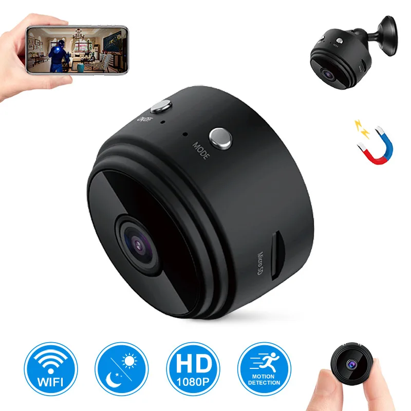 Wifi Kamera 1080P Mini Ip A9 P2P Fotoaparat Home Security Video Nadzor, Kamere, WiFi Night Vision Brezžični Daljinski Zaslon Kamere