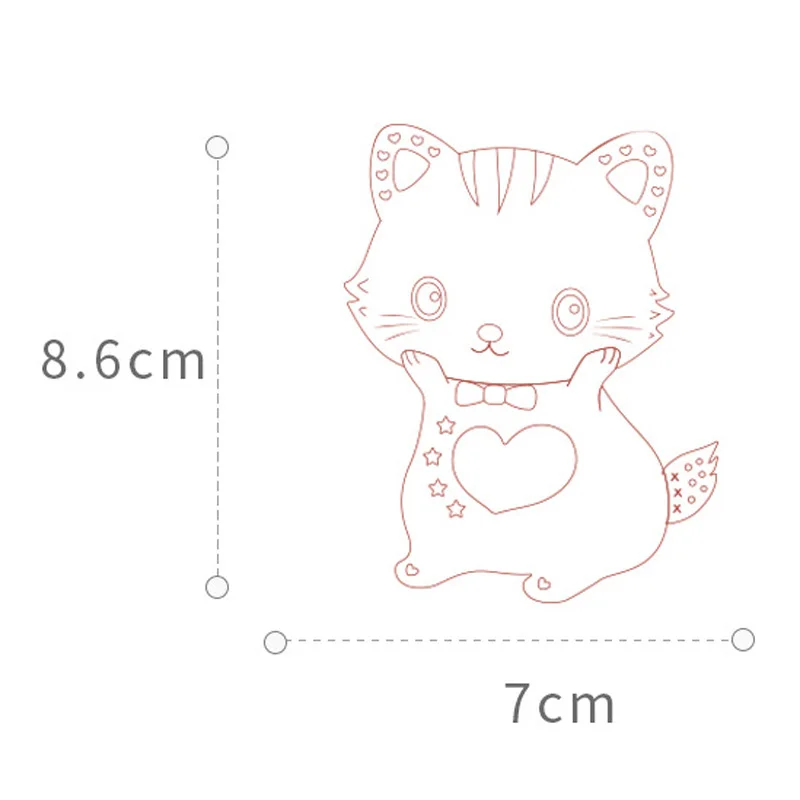 XCQGH 5PCS Baby Silikonski Teether Cartoon Živali Mačka Teether Otroška Risanka Molarno Otrok Silikonski Igrača