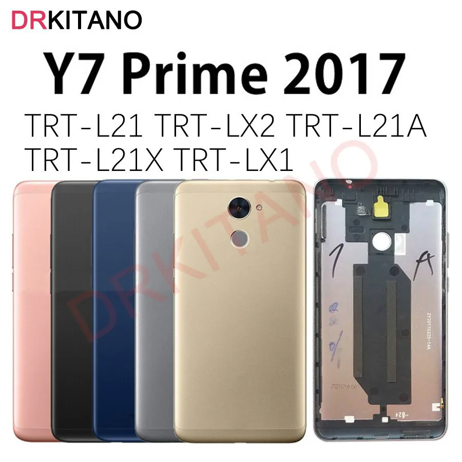 Za Huawei Y7 Prime 2017 Zadnji Pokrovček Baterije Zadnja Vrata Stanovanja Primeru TRT L21 L21A LX2 LX1 LX3 Y7 Prime 2017 Pokrov Baterije