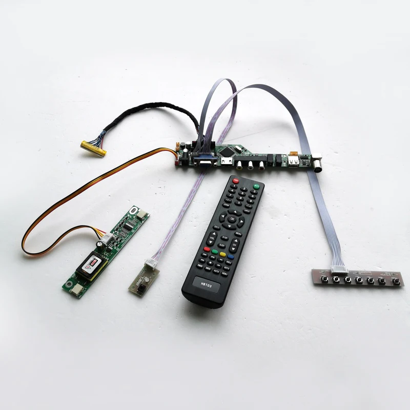 Za LP171WP5-TL02/TL03 LCD zaslon VGA AV USB RF 2CCFL 30Pin LVDS T. V56 krmilnik odbor Remote+Inverter+tipkovnica Kit