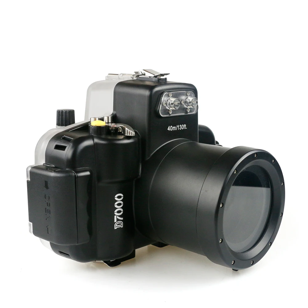 Za Nikon D7000 18-55mm Primeru, Poklicno Potapljanje Videography Vodotesno Ohišje Fotoaparata pod vodo 40m Globine Neprepusten Pokrovček