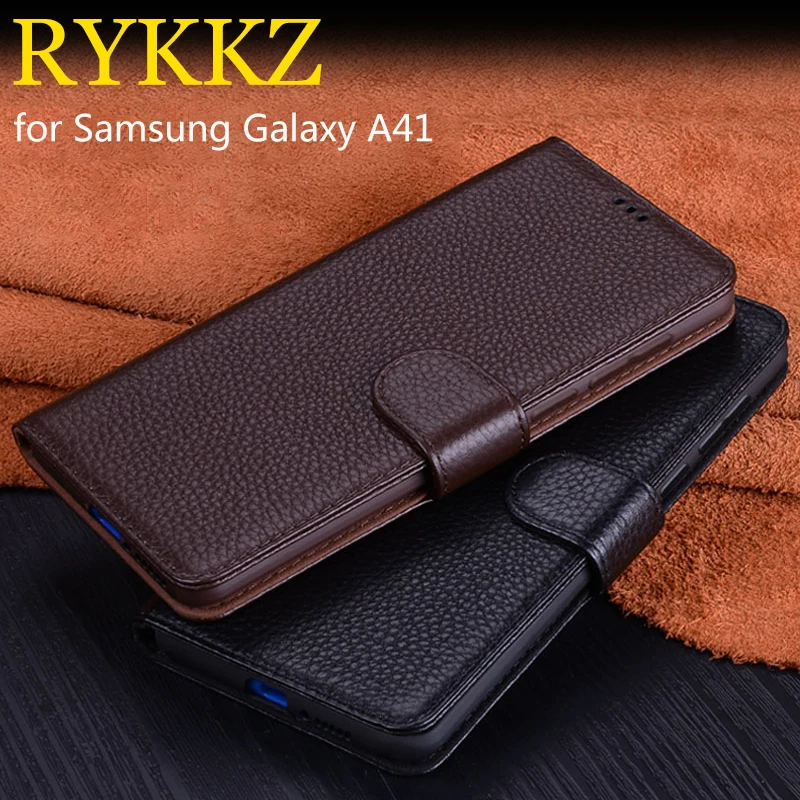 Za Samsung Galaxy A41 Luksuzni Denarnice Pravega Usnja Primeru Stojalo Flip Kartico Za Galaxy A21s Primerih, Držite Telefon Knjigo Kritje Vrečke